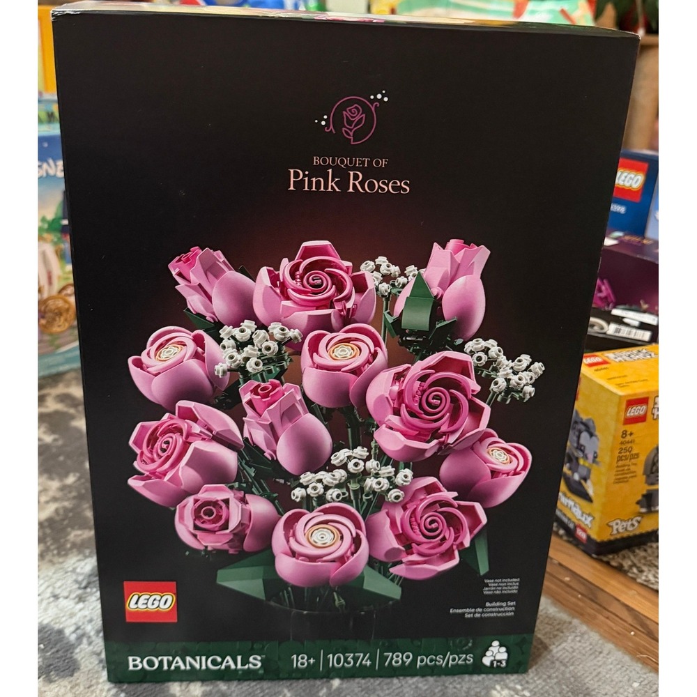 Lego Botanicals Bouquet of Pink Roses (NWT) 10374